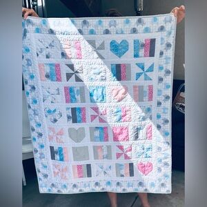 Handmade Baby Quilt 36”x44”